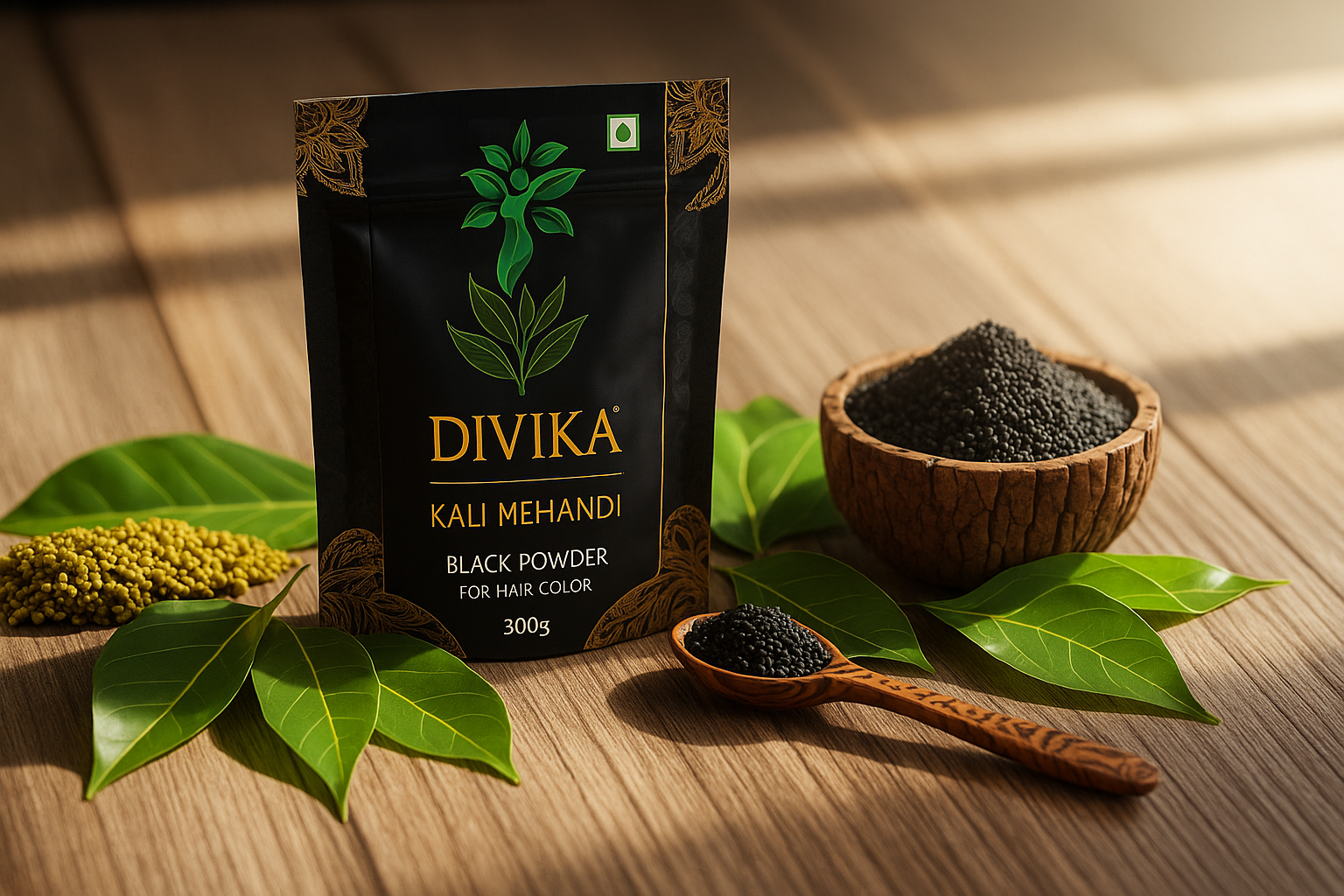 Divika Kali Mehandi - Natural Black Henna Powder